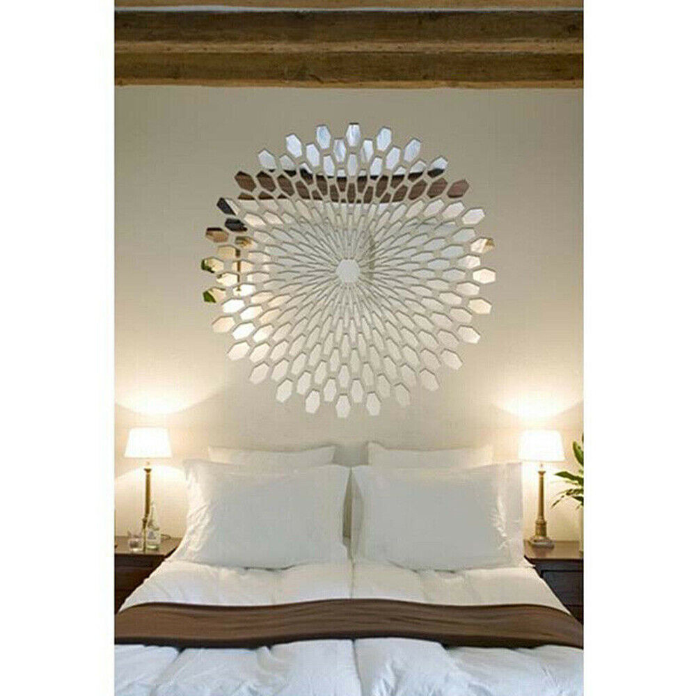 Abnehmbare 3D Spiegel Wandsticker Aufkleber Heim Schlafzimmer Deko Kunst Neu for Schlafzimmer Wanddeko