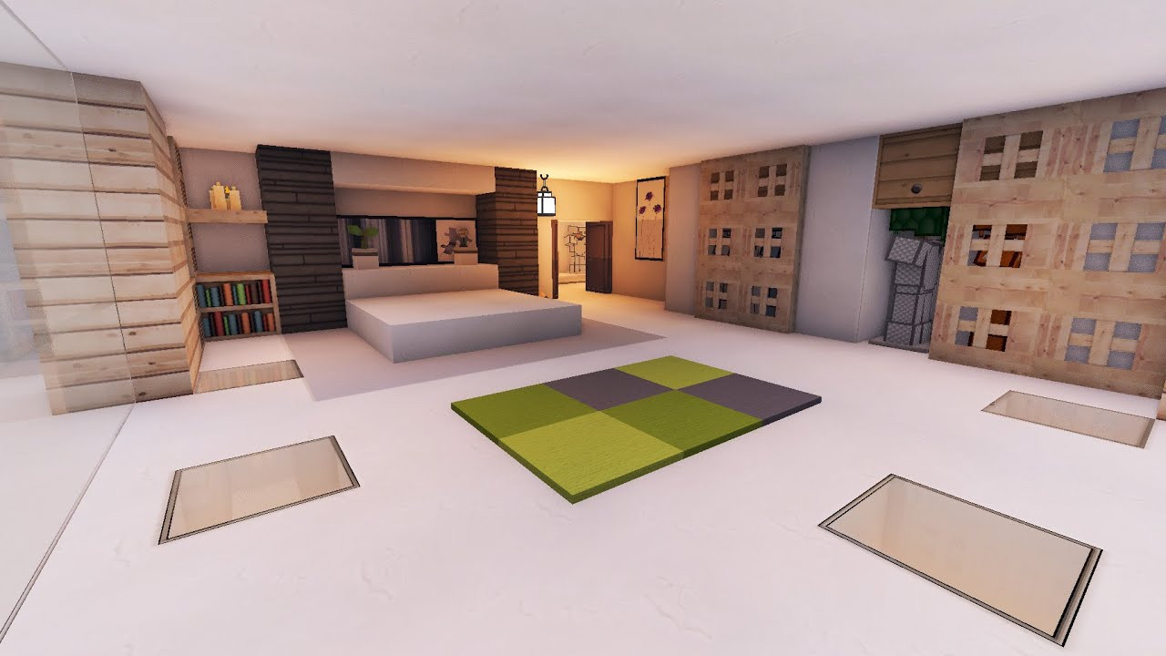 Einrichtung - Schlafzimmer Größte Moderne Luxusvilla In Minecraft Tutorial  [Haus 287] Part 3 with Minecraft Schlafzimmer