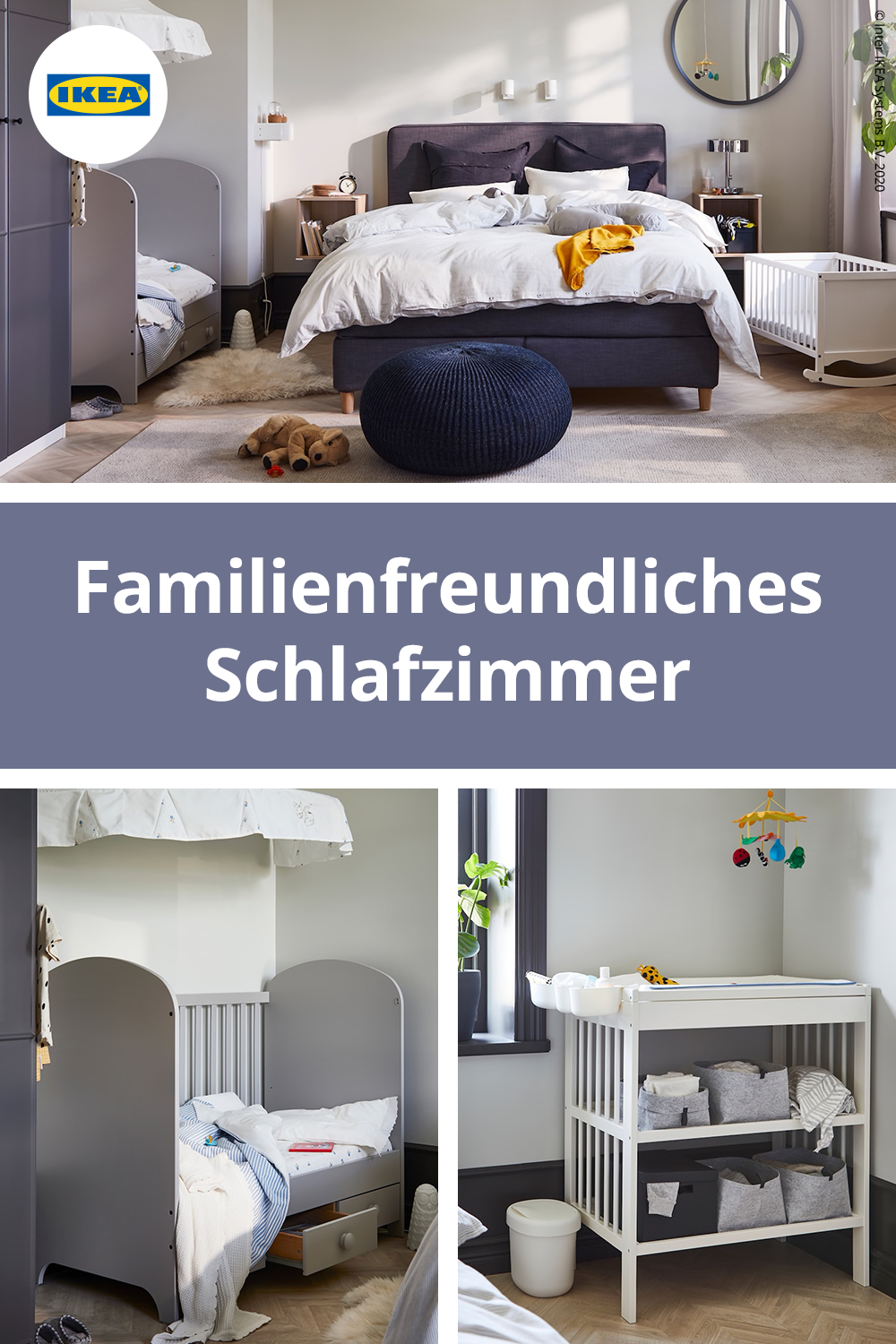 Familienfreundliches Schlafzimmer Mit Babybett throughout Schlafzimmer Mit Baby Einrichten